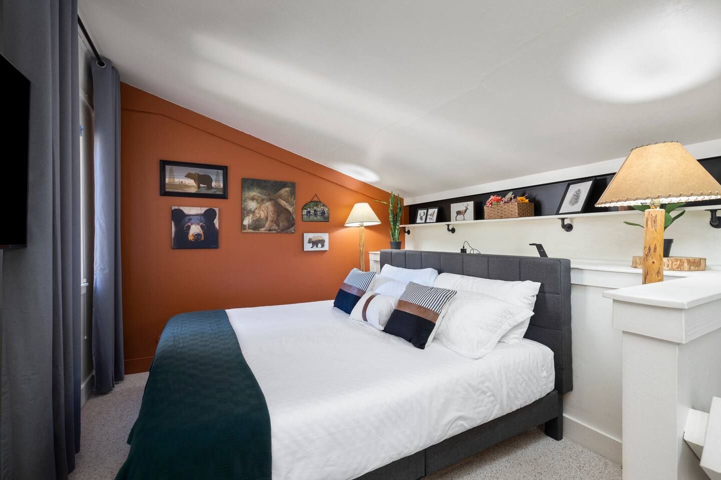 Soak in the outdoor light in our King Bedroom!
