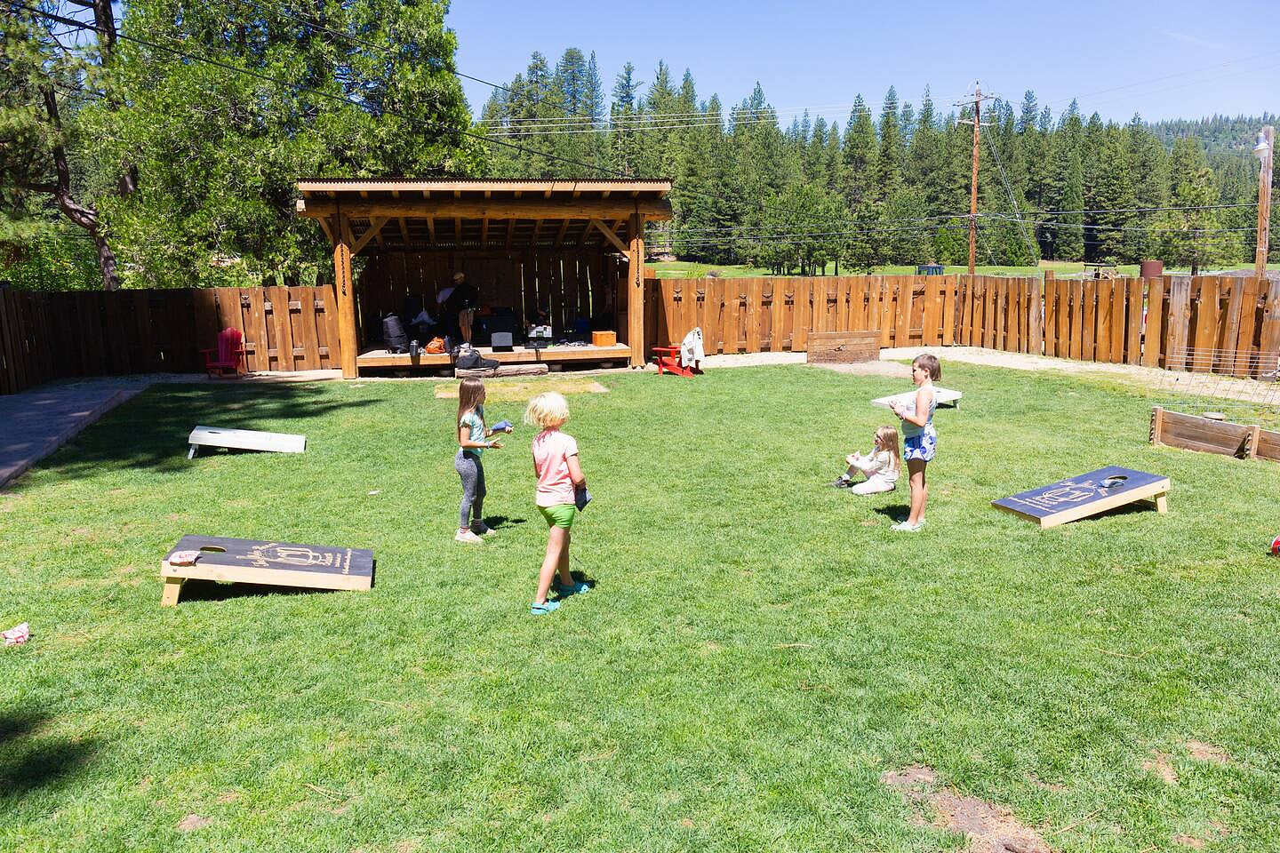 Lube Room Saloon, outdoor space to watch your kids and have drinks at the same time!
