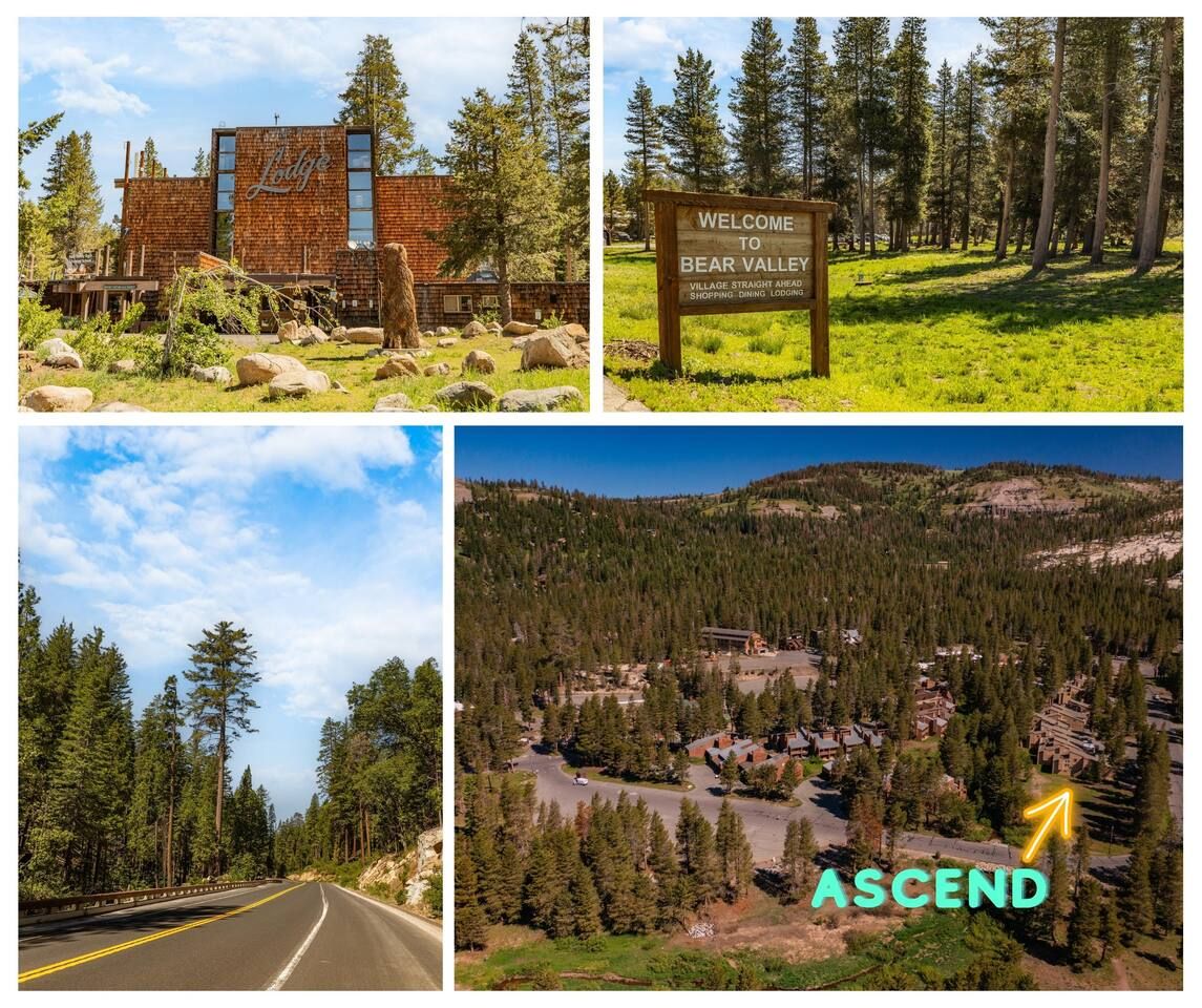 Ascend is located in Bear Valley, next door to the lodge and a quick shuttle ride to Bear Valley Ski Resort!