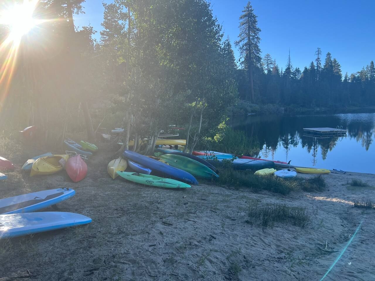 Bring your kayak or sup and enjoy an afternoon in the sun on Bear Lake!