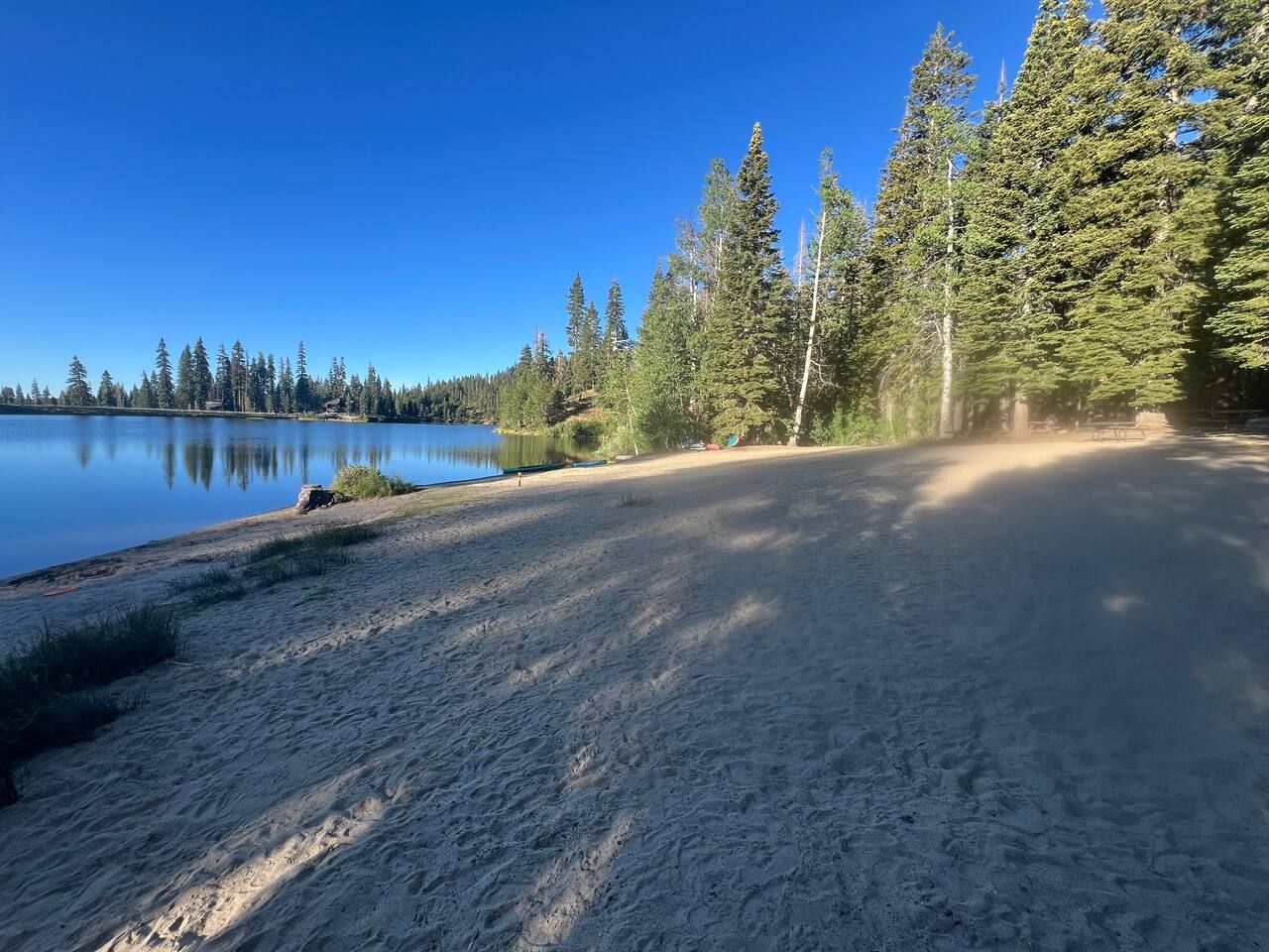 A great place for kids to play in the sand and enjoy being outdoors. The lake in summer months is warm enough to swim!