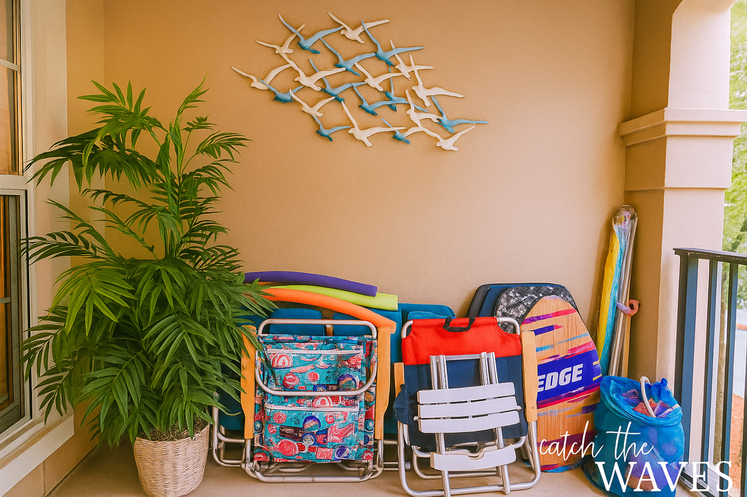 Beach Chairs, Boogie board and beach toys provided
