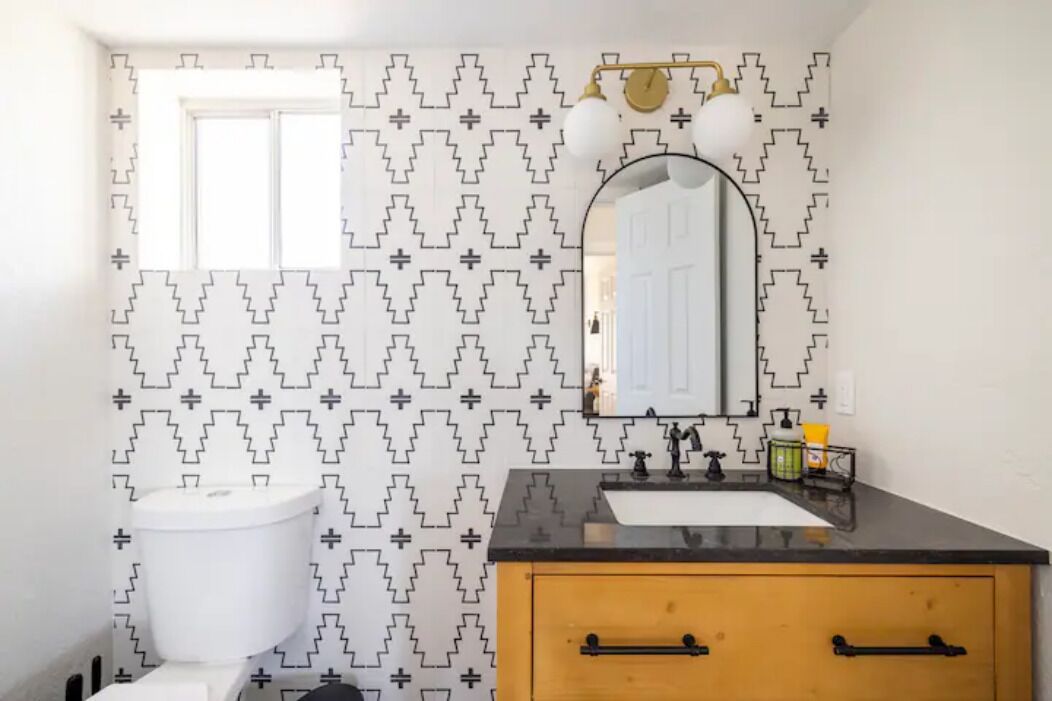 1/2 bath upstairs