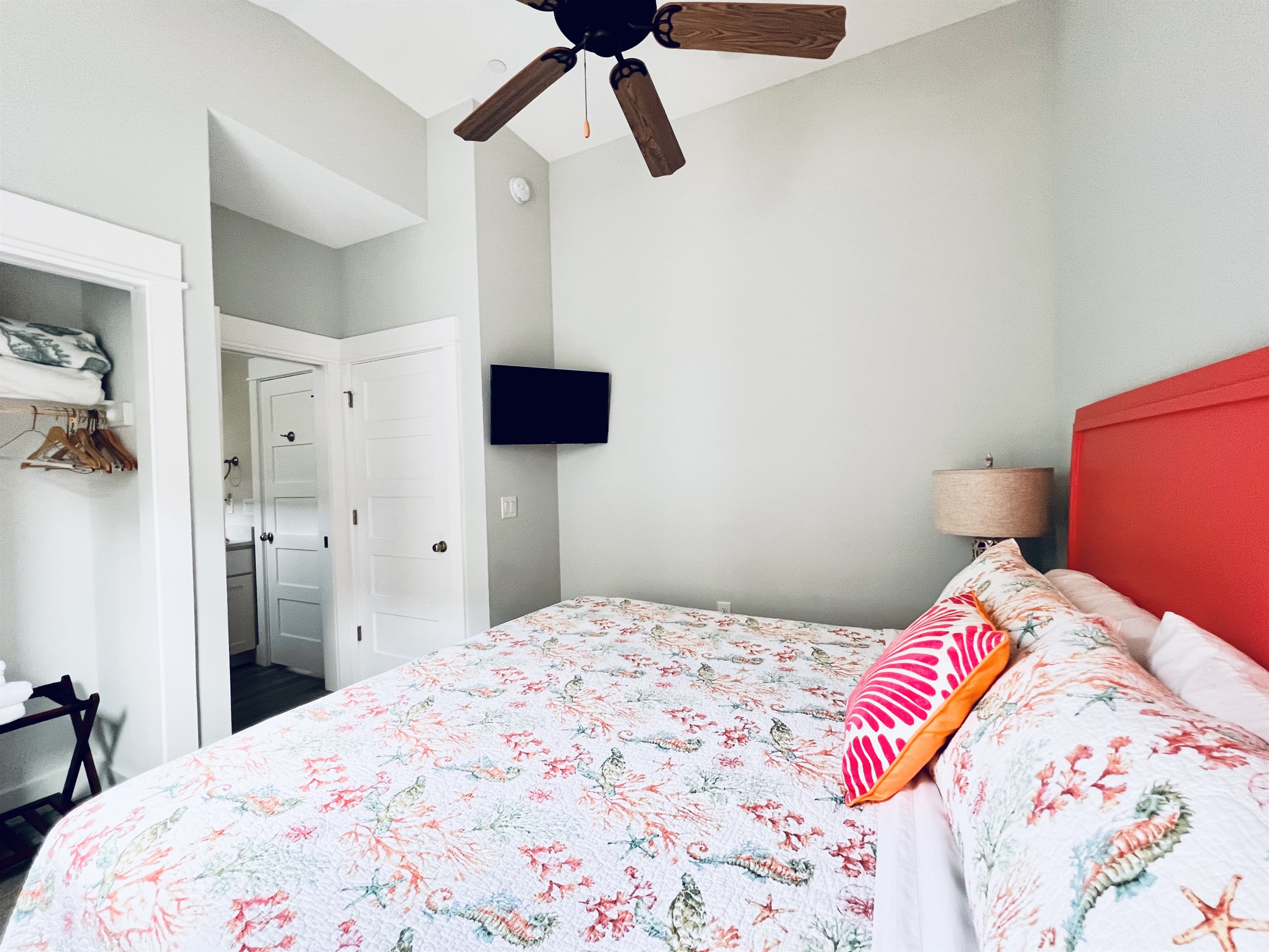Embrace the embrace of this inviting and comfortable bedroom.