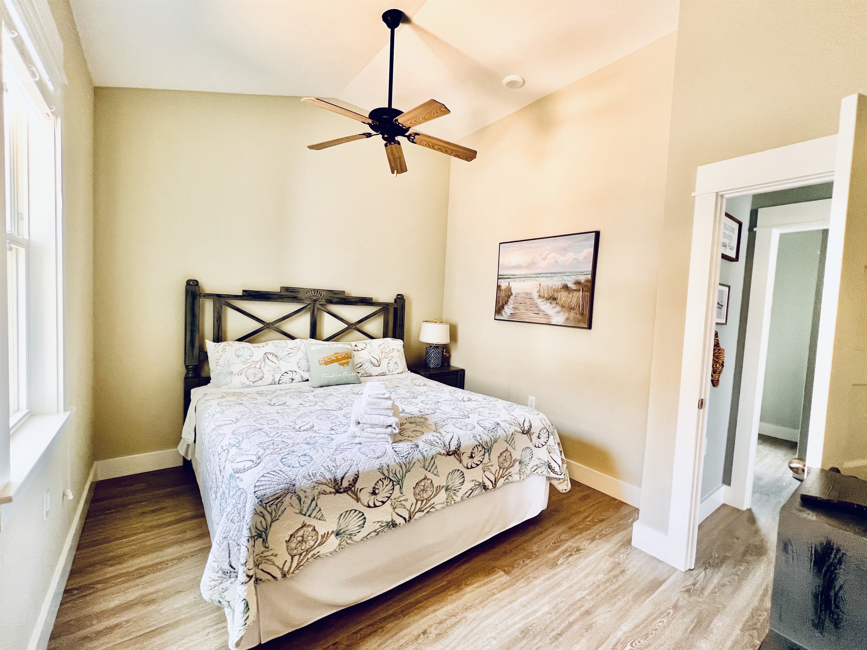 Sleep tight and wake up refreshed in this cozy haven.