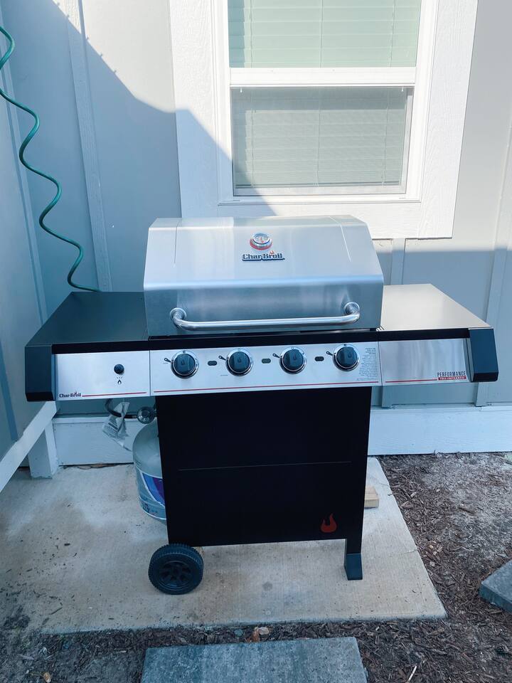 Outdoor grill.