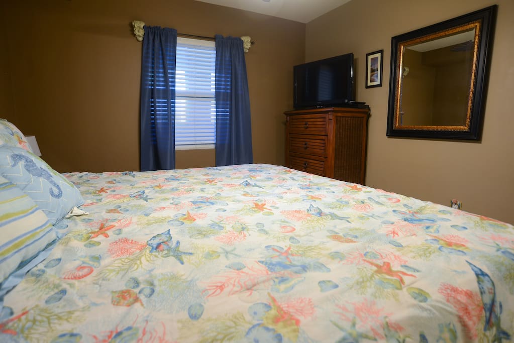 Master Bedroom with Dresser and TV