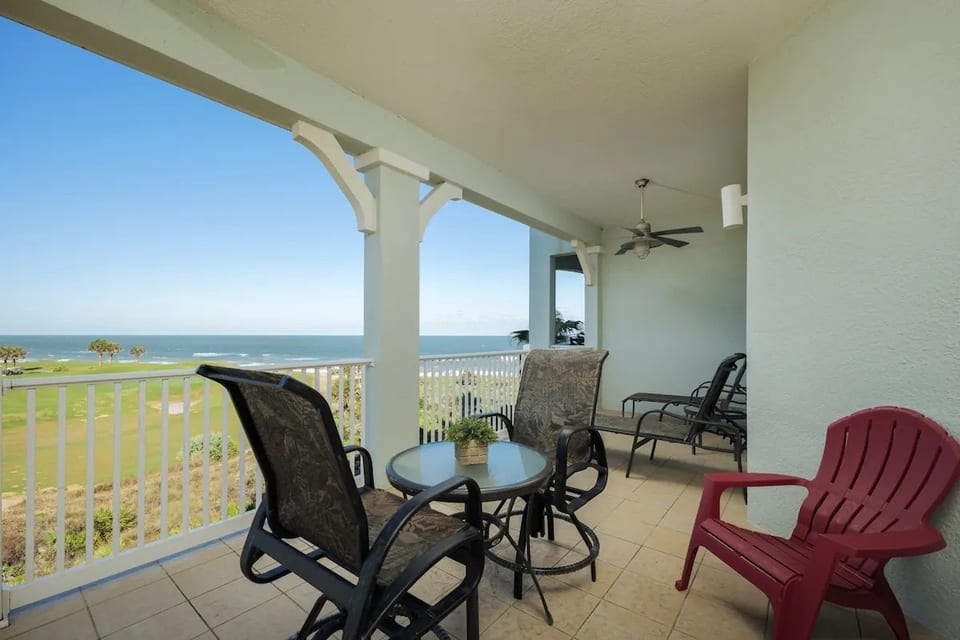 Ocean view from balcony