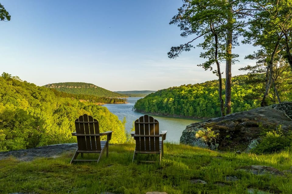 Our private point overlooking Snakehead Cove - Sugarloaf is out in the distance!