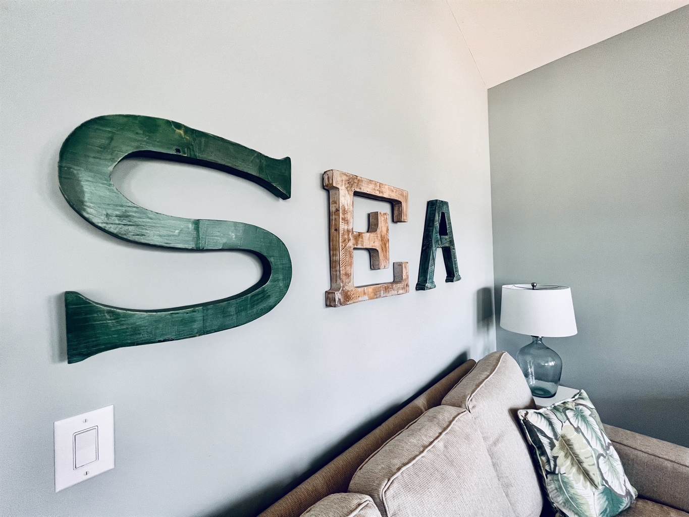 Kick back and relax in a living room that's designed for comfort.