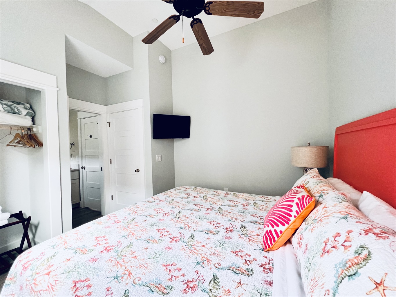 Embrace the embrace of this inviting and comfortable bedroom.