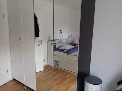 Large wardrobe for clothes and suitcase