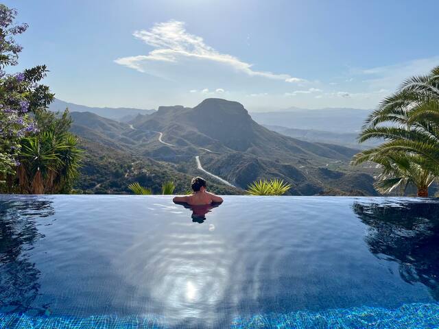 Cool down in the very private infinity pool. 