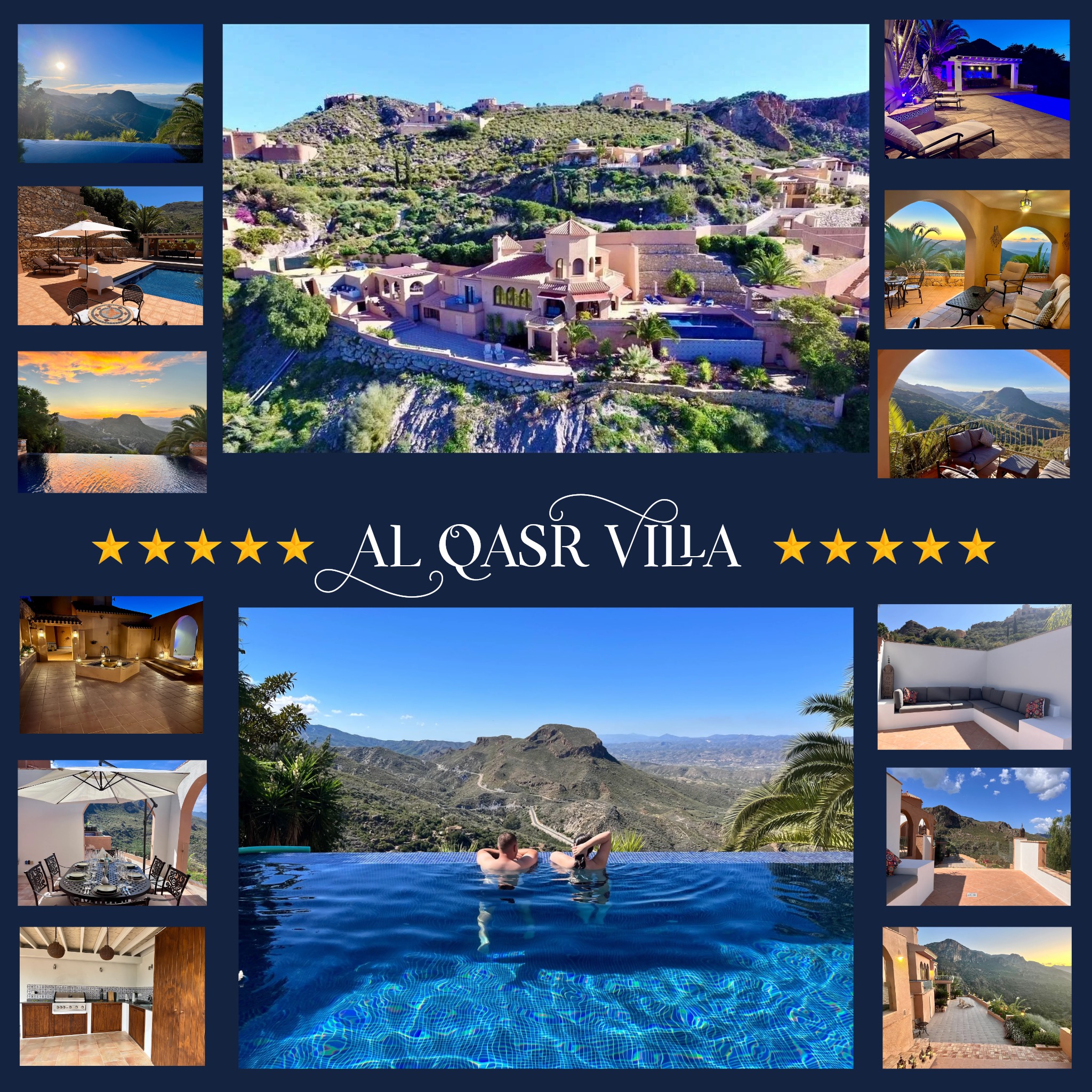 Al Qasr Villa: Infinity pool with stunning views - Sierra Cabrera