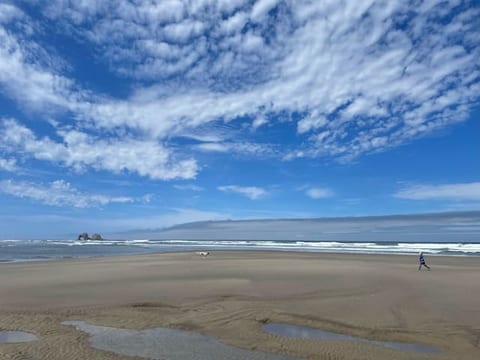 Beach access and views of twin rocks from the end of Washington St.