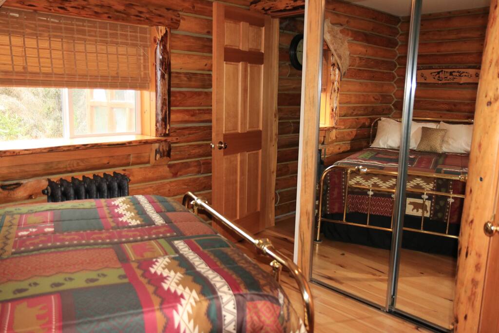 Guest bedroom, with it's own bathroom.  Queen bed.