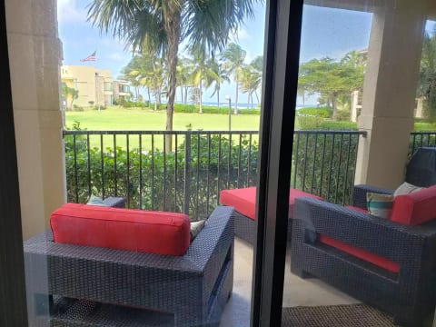 See and hear the beach (and the water) from the master bedroom.