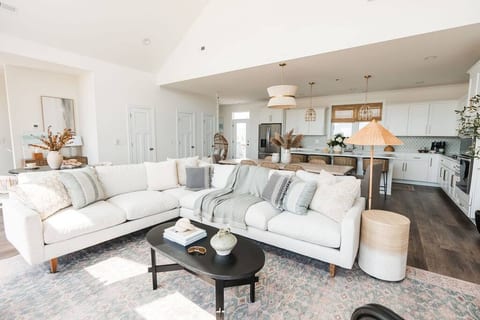 Living room, dining room, and kitchen on 3rd floor