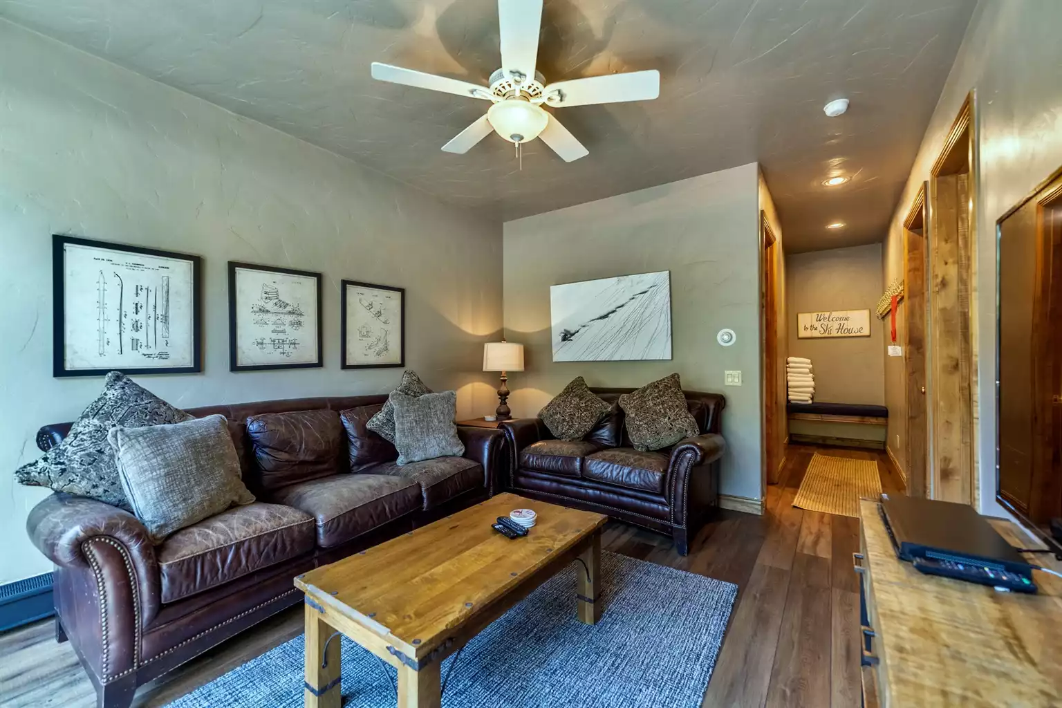 Lower level living area