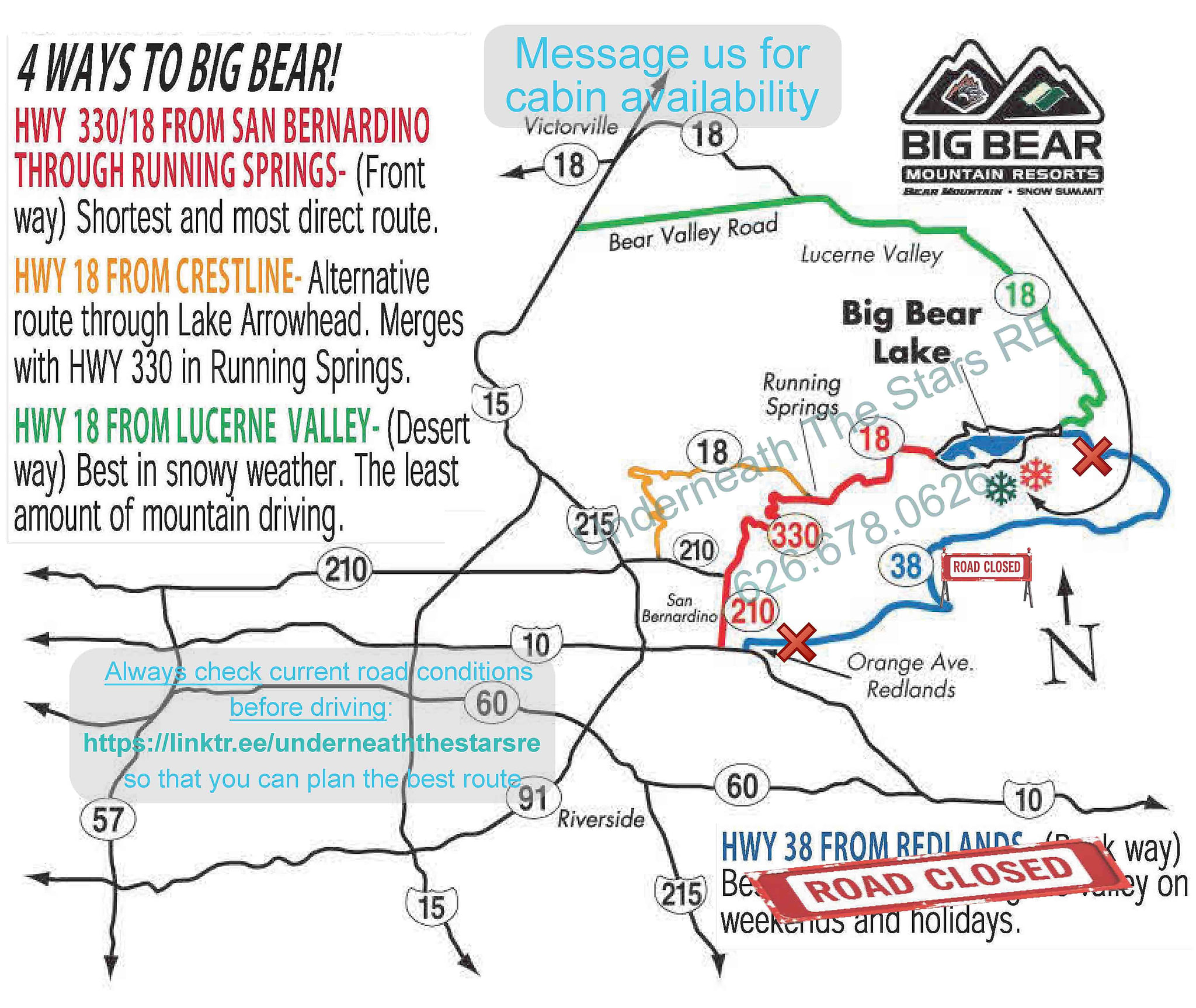 Always check current road conditions before driving: linktr.ee/underneaththestarsre, so that you can plan the best route.