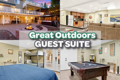 Private 1bed 1bath GUEST SUITE • HotTub • GameRoom