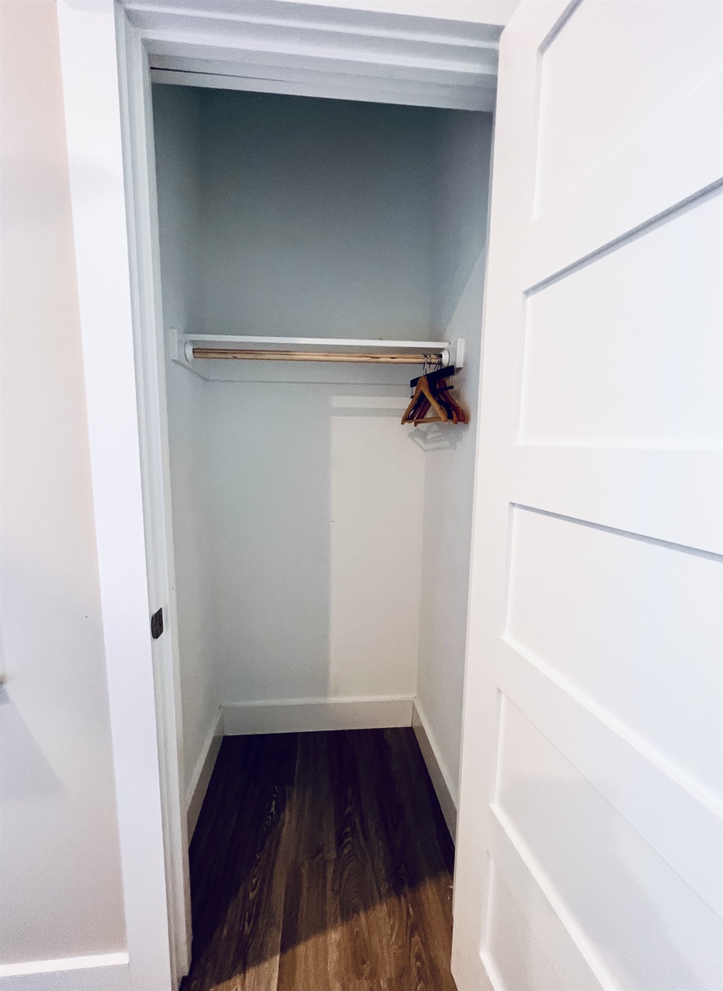 Closet for hanging.
