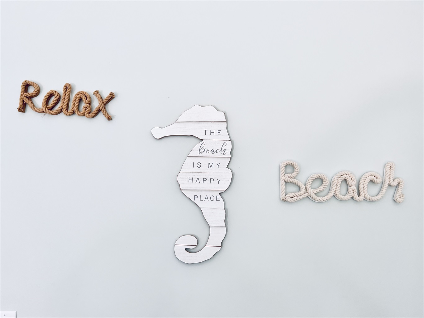 Beach themed décor.