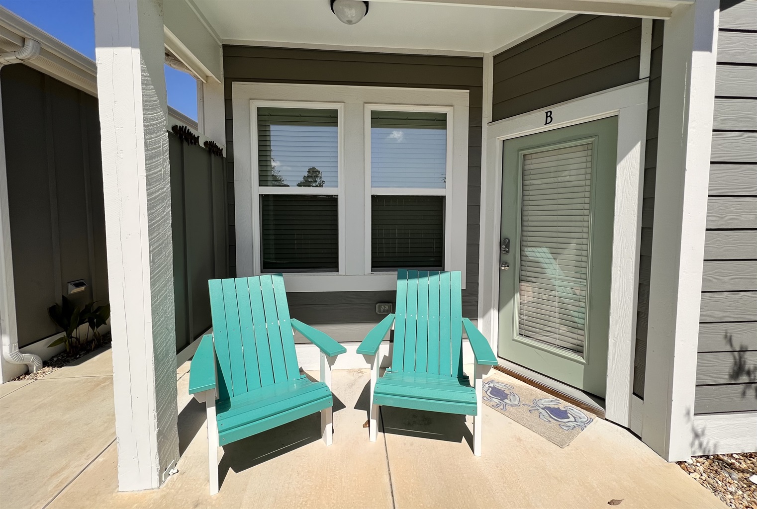 Listen to the Ocean waves crash while watching the sunrise and sunset skies change colors from the beautiful patio chairs 
