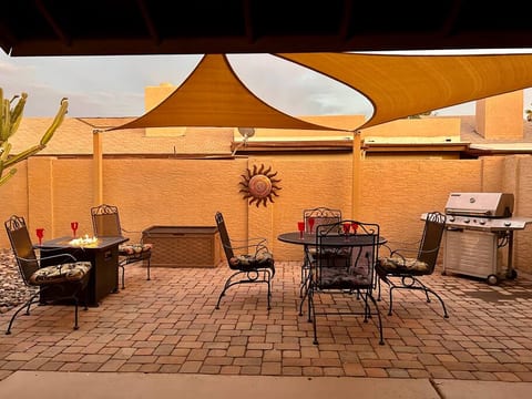 Lots of space for outdoor entertainment. New shade sails just added.