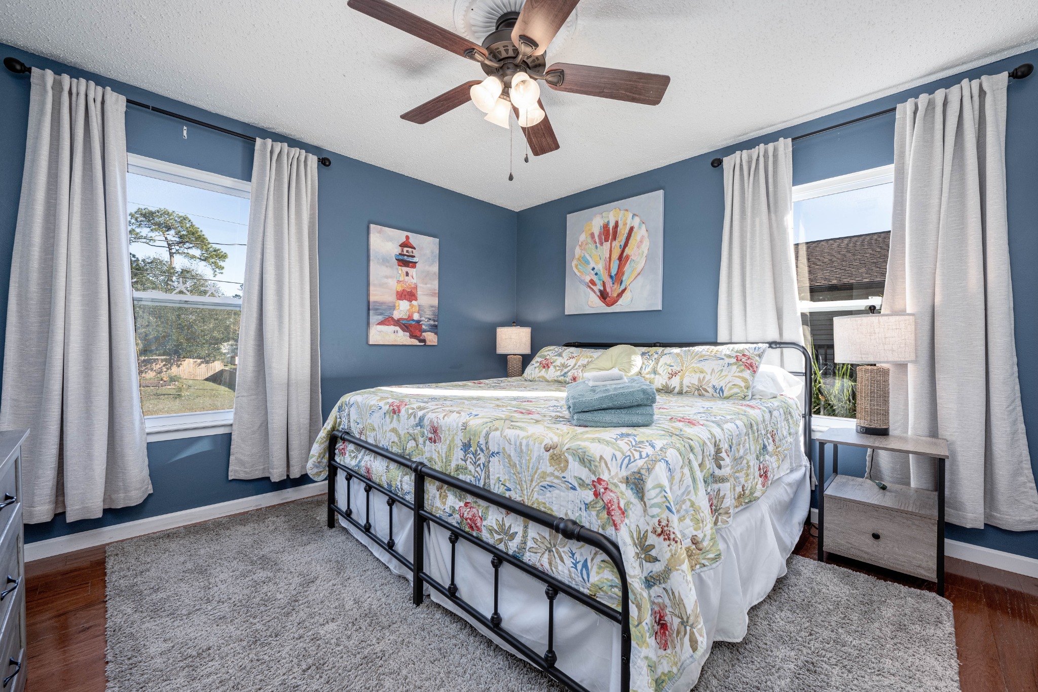 Primary bedroom with 2 windows and lots of natural light. - Innerarity Hide-A-Way - Escambia County