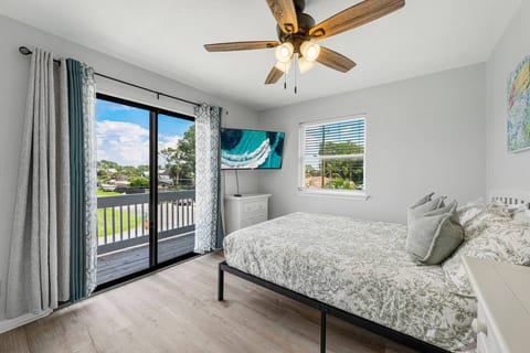 Queen-size bed with a walk-out balcony where you can sit outside to soak in the Florida sunshine. The room faces northeast.  