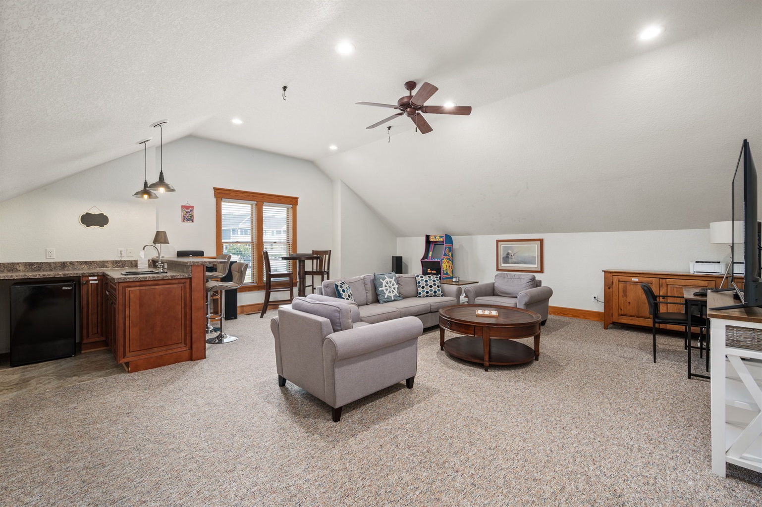 Additional Living Room with Wet Bar