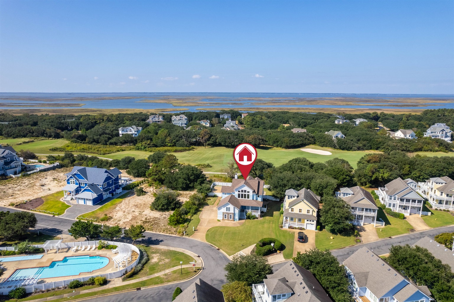 Drone view of On Point.