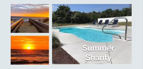 Amazing! “Summer Shanty” ocean view, pool, hot tub