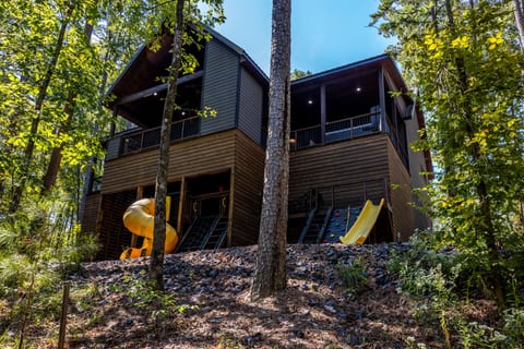 Covered deck and playset area