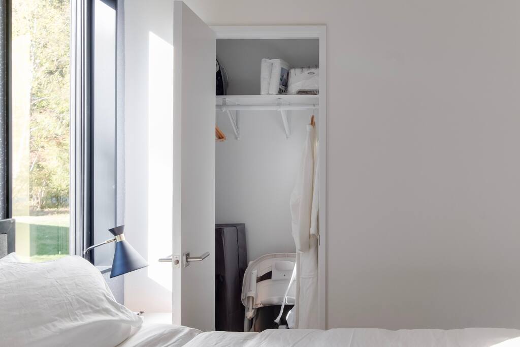 HIgh Chair and pack n play in closet. 