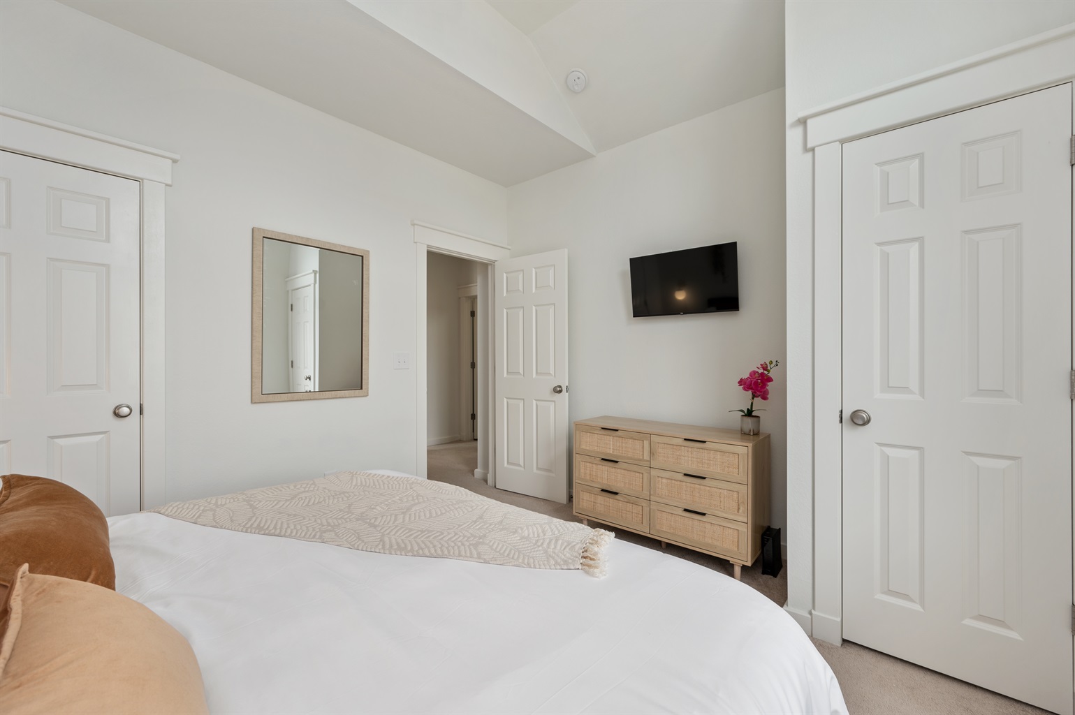 King Master Bedroom with Smart TV