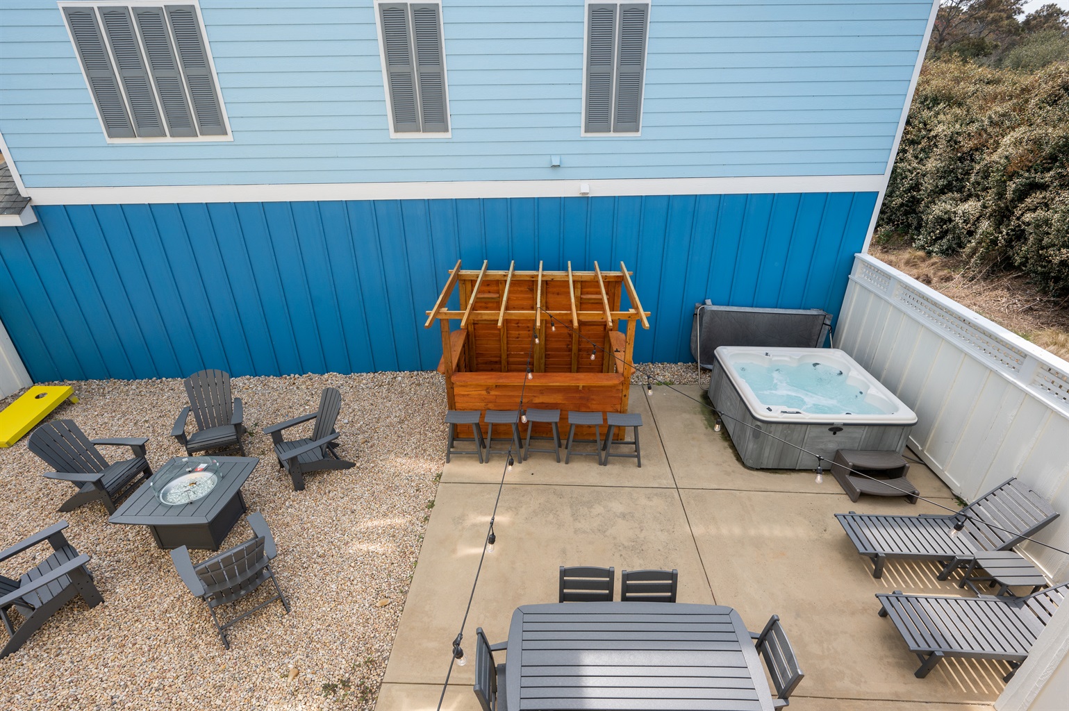Deck View Of backyard
