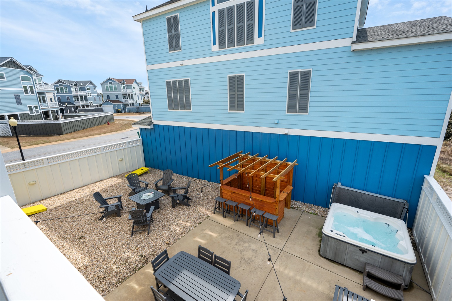 Deck View Of backyard