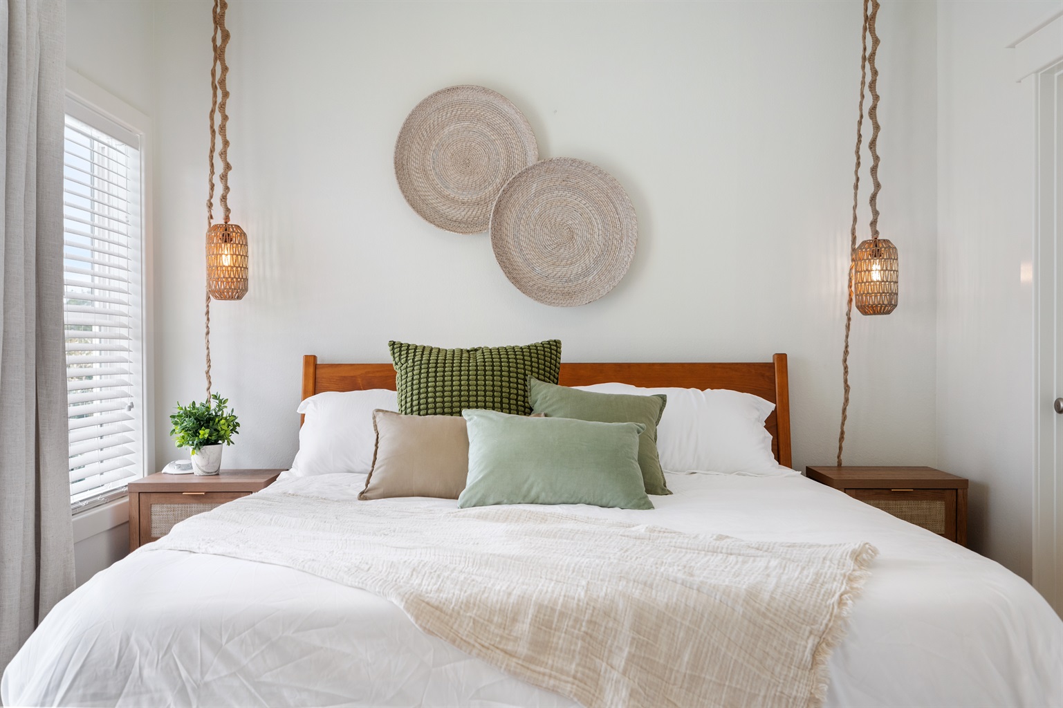 Room 1 - Master Bedroom - Access to private deck.