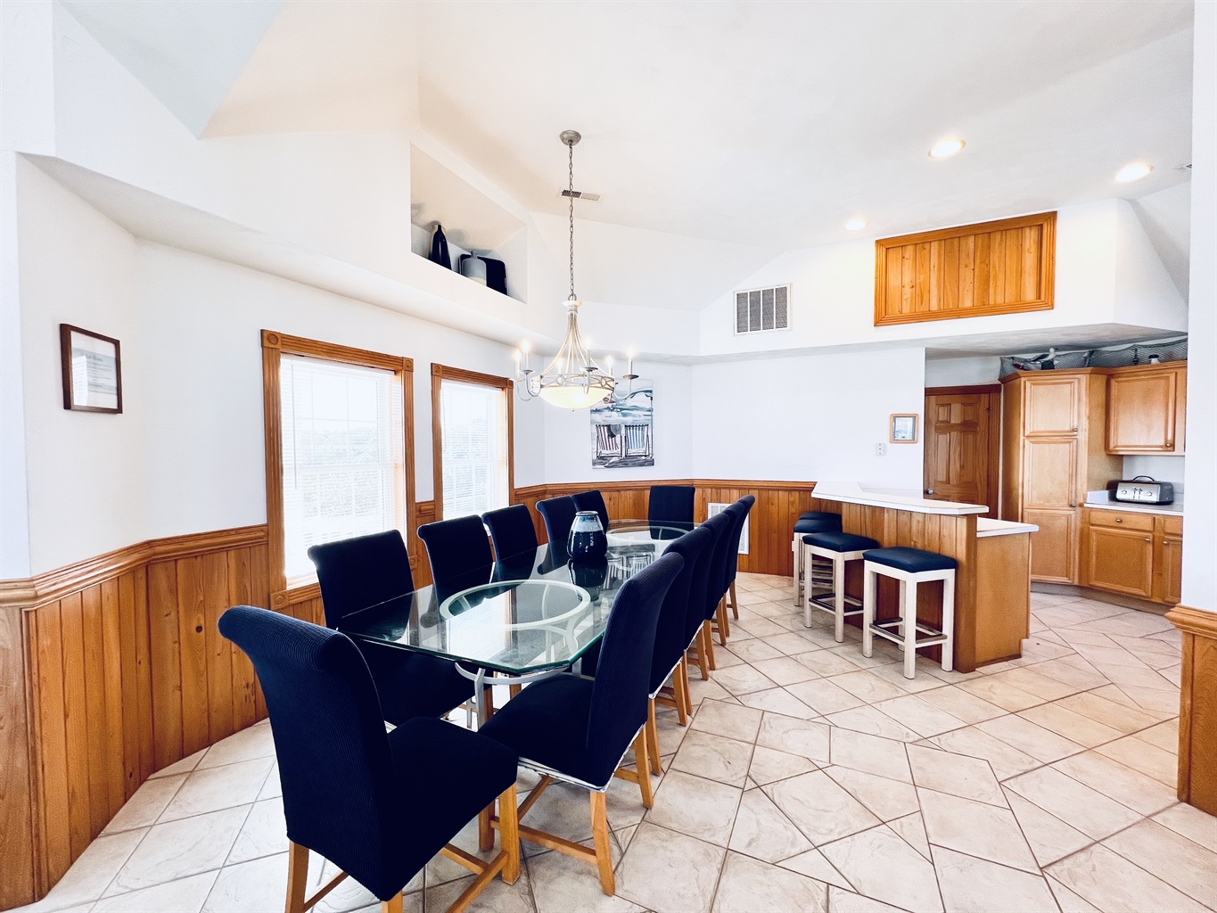 Dining table.