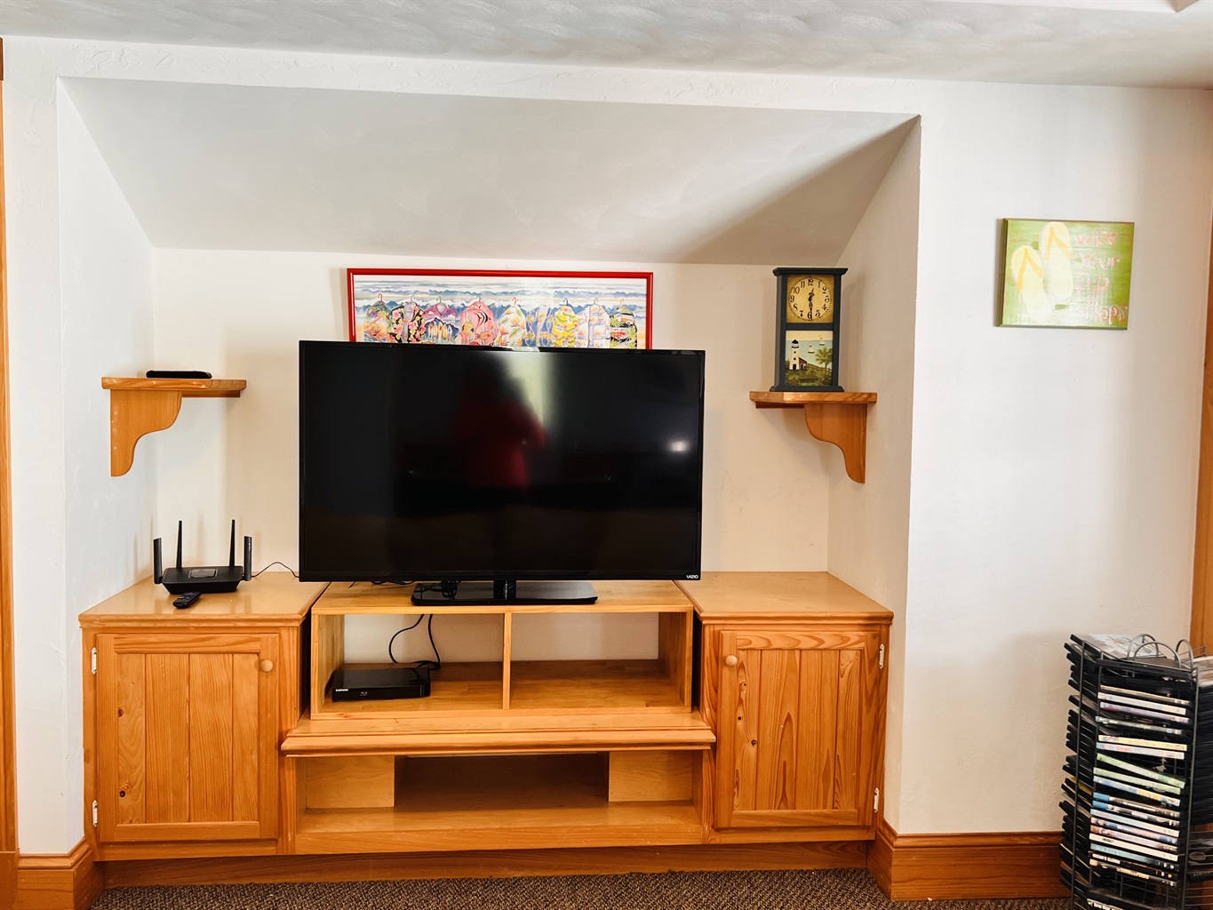 Smart tv set up.