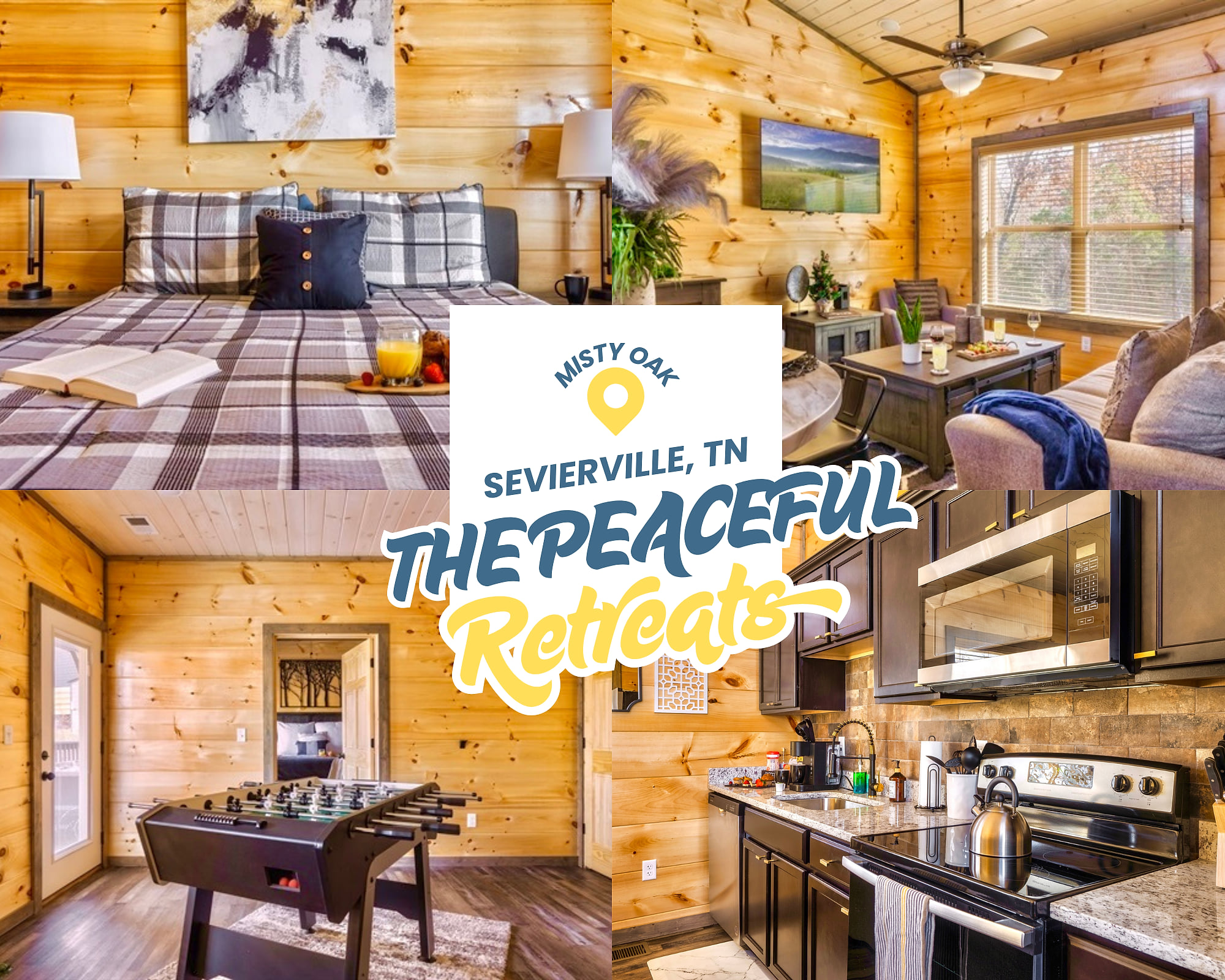 Wake up to birdsong and a fresh mountain breeze, then spend your day between sparkling resort pool which is 5 miles away, cozy cabin comforts, warm wood interiors, and evenings soaking in a private hot tub under the stars.