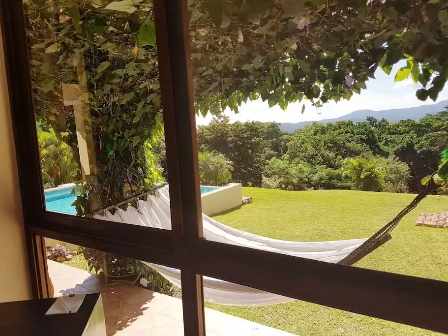 View from your desk...if you wish to do some work! - Tropical 2 bd Mountain Hideaway with private Pool - Capira District