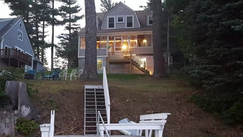 View of the cottage from the waterfront