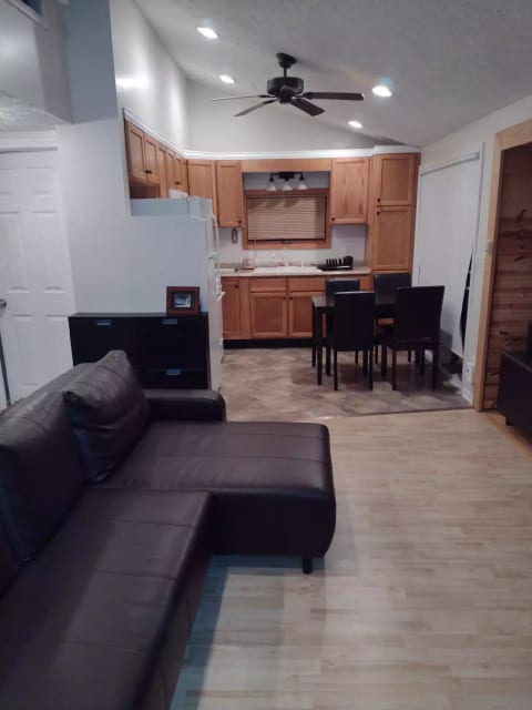 Open concept living room and kitchen