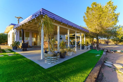 An invitng patio
