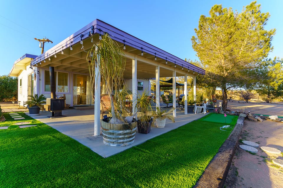 An invitng patio