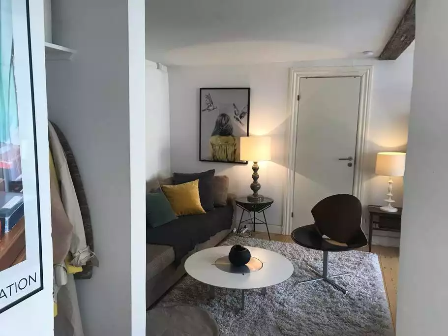 Living area Living area - Charming, cute, clean w balcony of Latin Quarter - Copenhagen