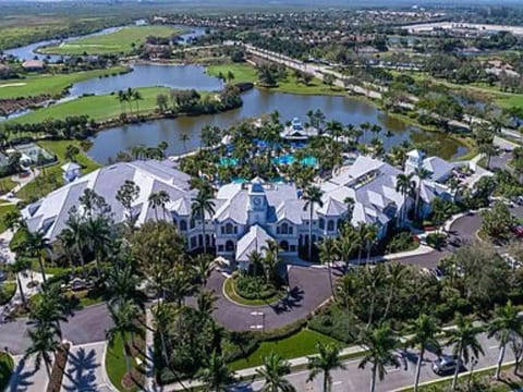 Fiddler's Creek Clubhouse campus- fitness center, spa, pro shop, waterfall pools, two restaurants, tennis and pickleball